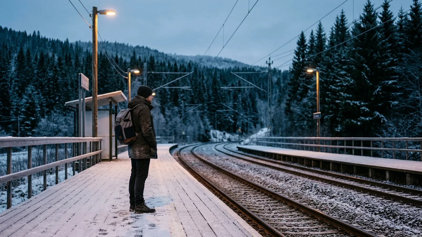 Pendlare på väg till arbetet i Norge.